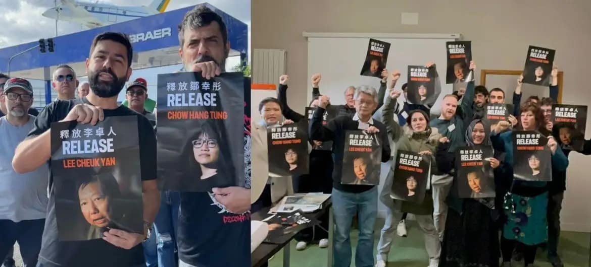 Liberdade para ativistas chineses: CSP-Conlutas exige soltura de Lee e Chow